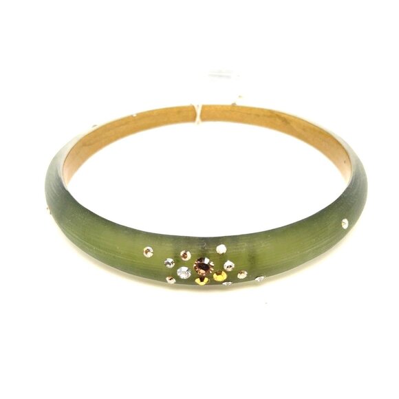 NWT Alexis Bittar Green Bangle Bracelet - Picture 1 of 7